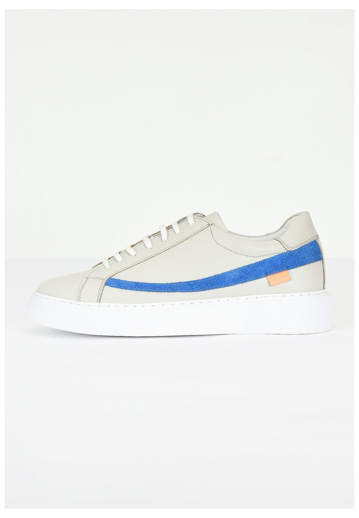 Inuovo Sneaker Leder Silber/Grau - surf4shoes