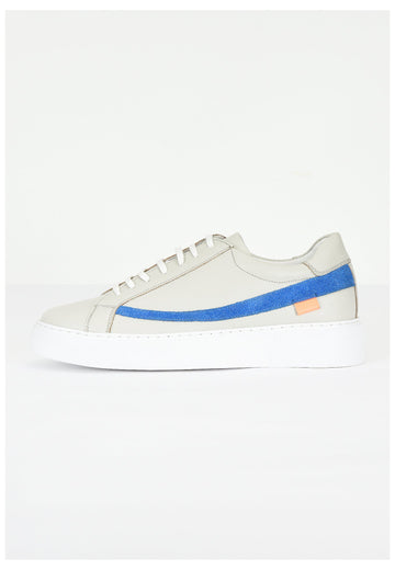 Inuovo Sneaker Leder Silber/Grau - surf4shoes