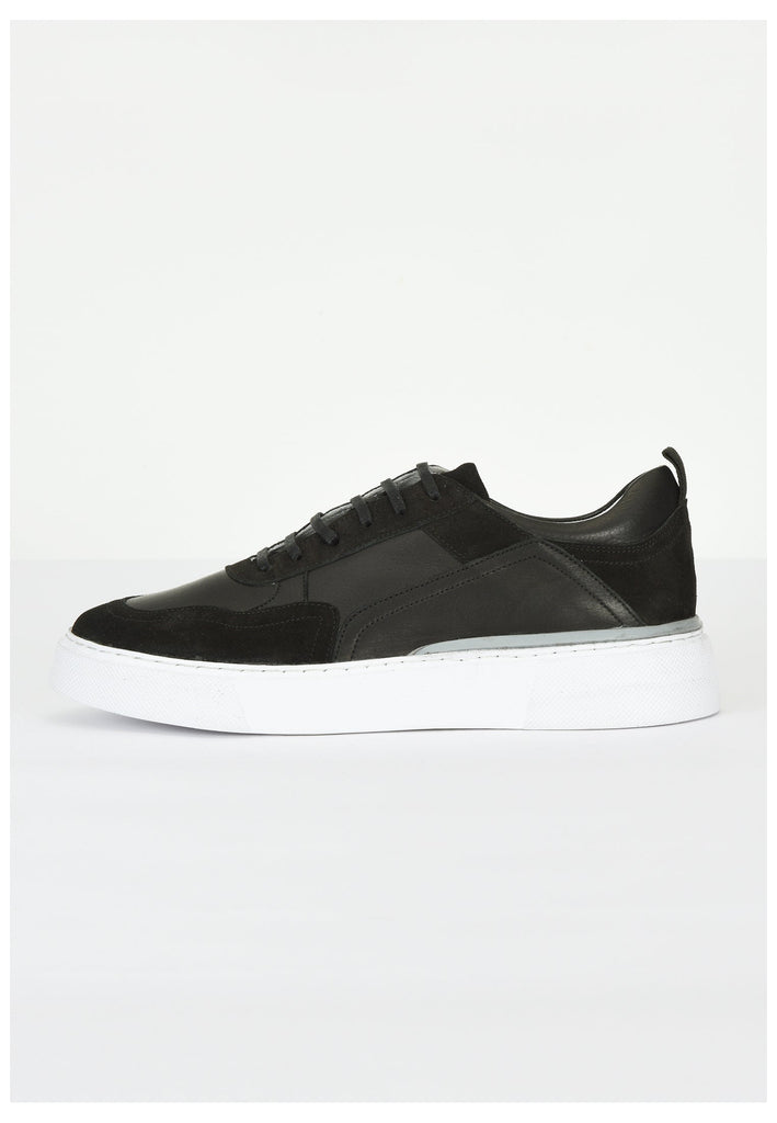 Inuovo Sneaker Leder Schwarz - surf4shoes