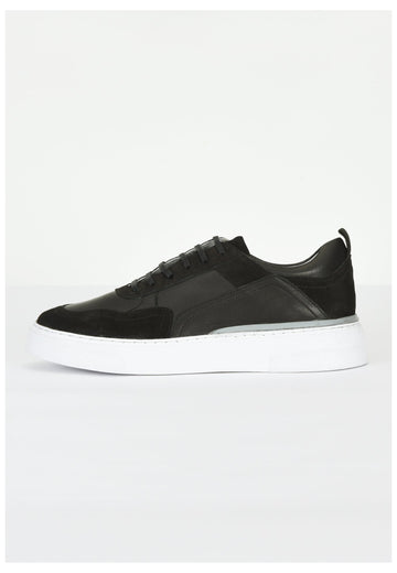 Inuovo Sneaker Leder Schwarz - surf4shoes