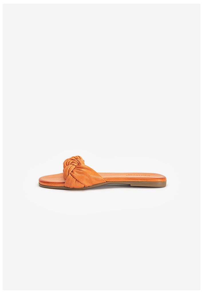 Inuovo Pantoletten Leder Orange - surf4shoes