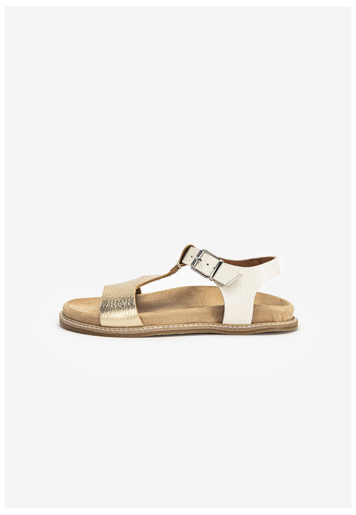 Inuovo Sandalen Leder Gold/Beige - surf4shoes