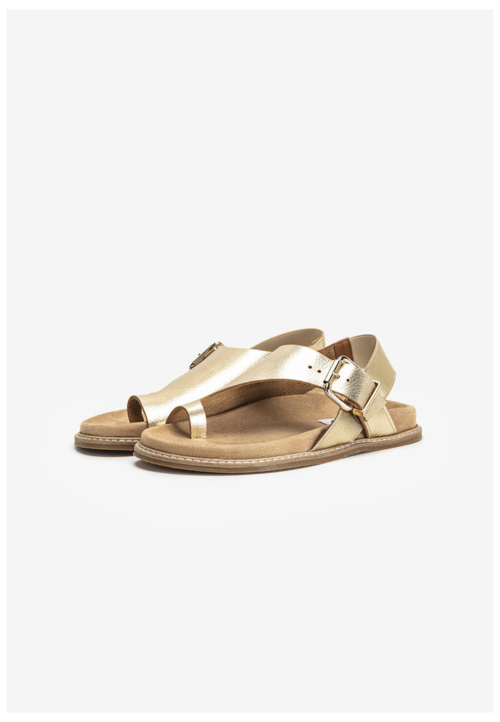 Inuovo Zehensteg Leder Gold - surf4shoes