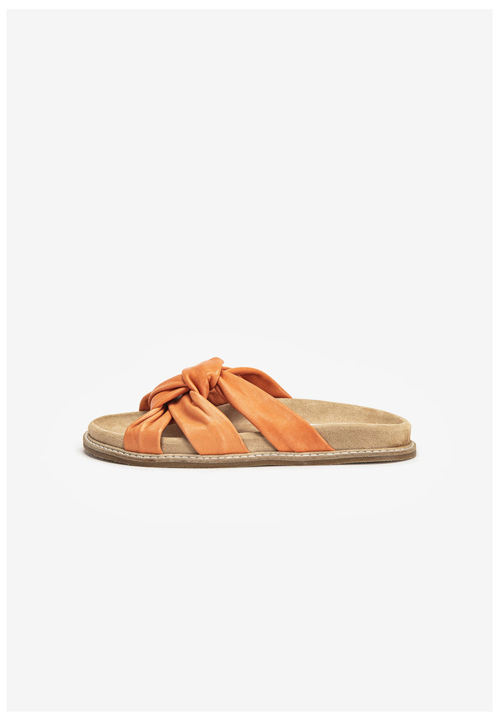 Inuovo Pantoletten Leder Orange - surf4shoes