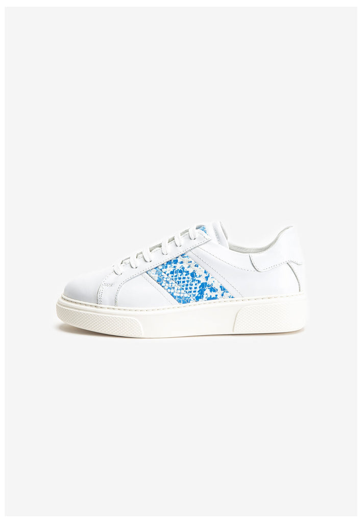 Inuovo Sneaker Leder Weiß/Blau - surf4shoes