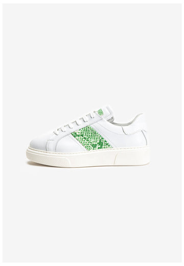 Inuovo Sneaker Leder Weiß/Grün - surf4shoes