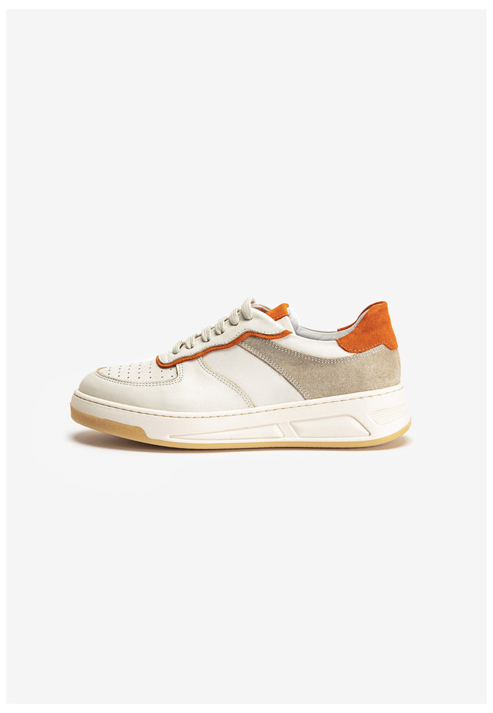 Inuovo Sneaker Leder Beige/Orange - surf4shoes