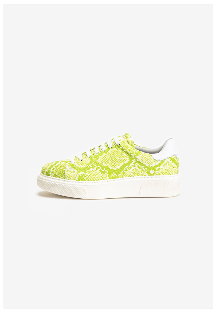 Inuovo Sneaker Leder Weiß/Gelb - surf4shoes