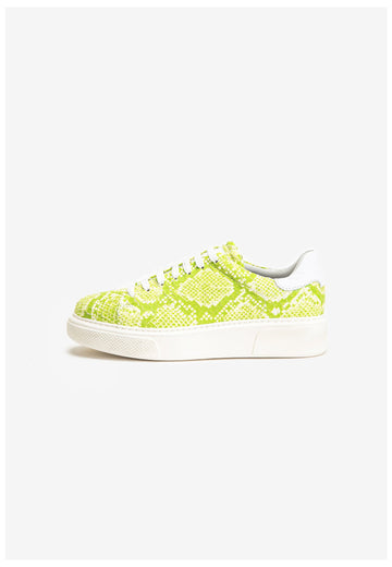 Inuovo Sneaker Leder Weiß/Gelb - surf4shoes