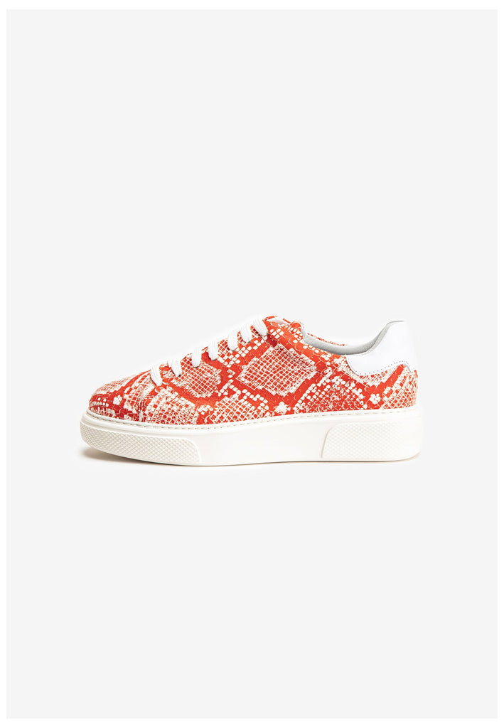 Inuovo Sneaker Leder Weiß/Rot - surf4shoes