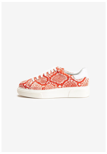 Inuovo Sneaker Leder Weiß/Rot - surf4shoes