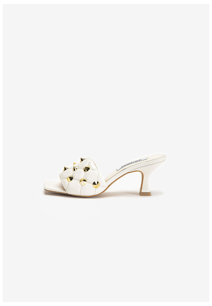 Inuovo Pantoletten Leder Weiß - surf4shoes