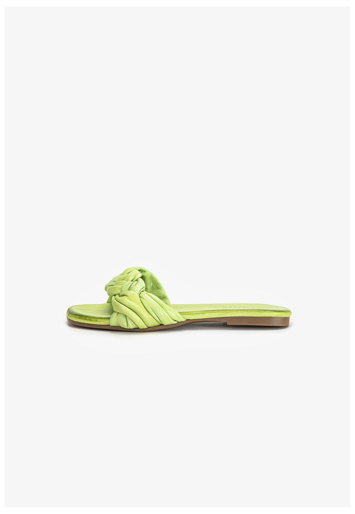 Inuovo Pantoletten Leder Pistachio - surf4shoes