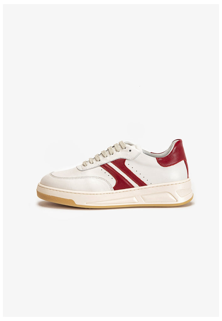 Inuovo Sneaker Leder Weiß/Rot - surf4shoes