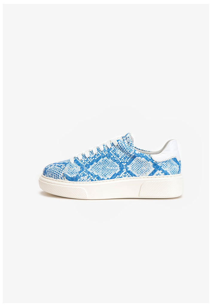 Inuovo Sneaker Leder Weiß/Blau - surf4shoes