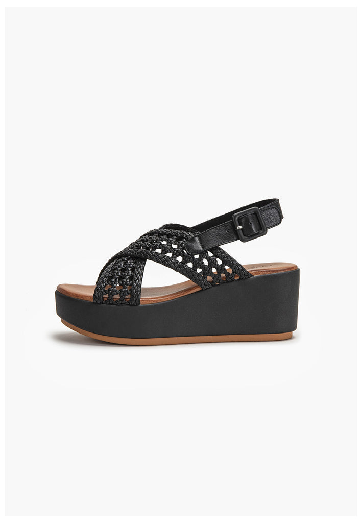 Inuovo Sandalen Leder Schwarz - surf4shoes