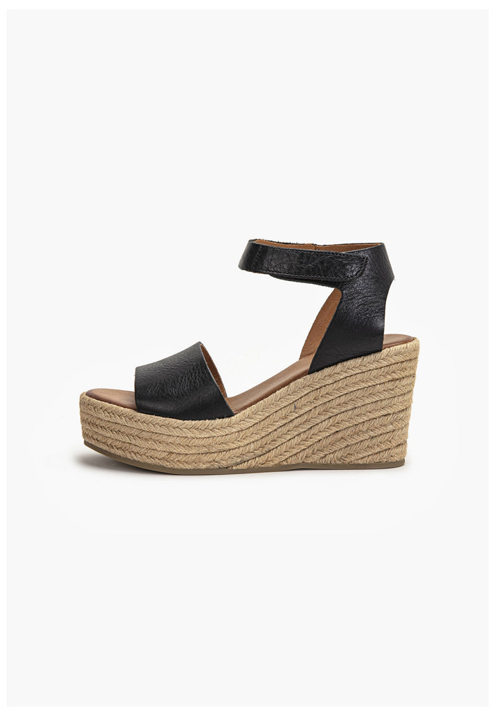 Inuovo Sandalen Leder Schwarz - surf4shoes