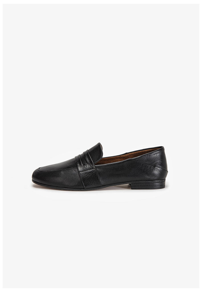 Inuovo Slipper Leder Schwarz Kombi - surf4shoes