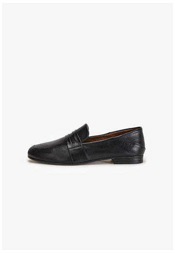 Inuovo Slipper Leder Schwarz Kombi - surf4shoes
