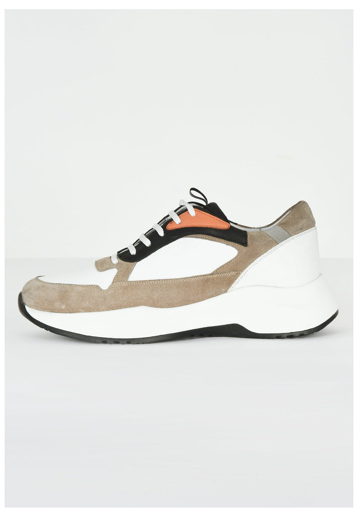 Inuovo Sneaker Leder Weiß/Braun - surf4shoes