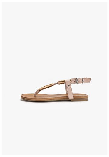 Inuovo Sandalen Leder/Textil Rosa - surf4shoes