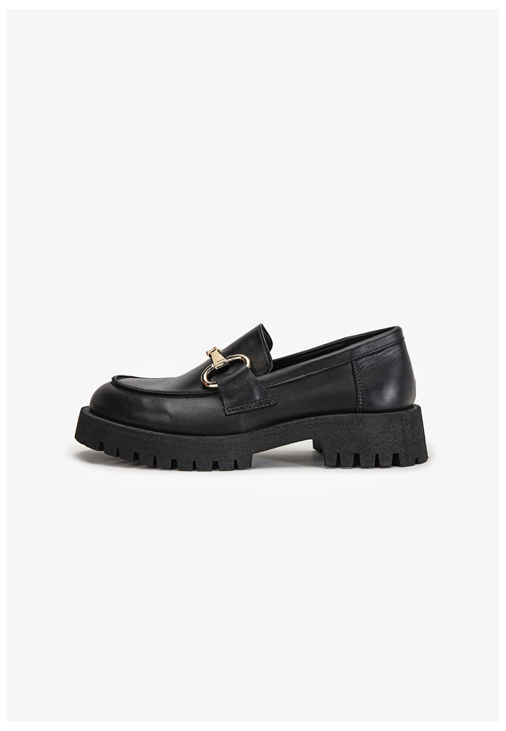 Inuovo Slipper Leder Schwarz - surf4shoes