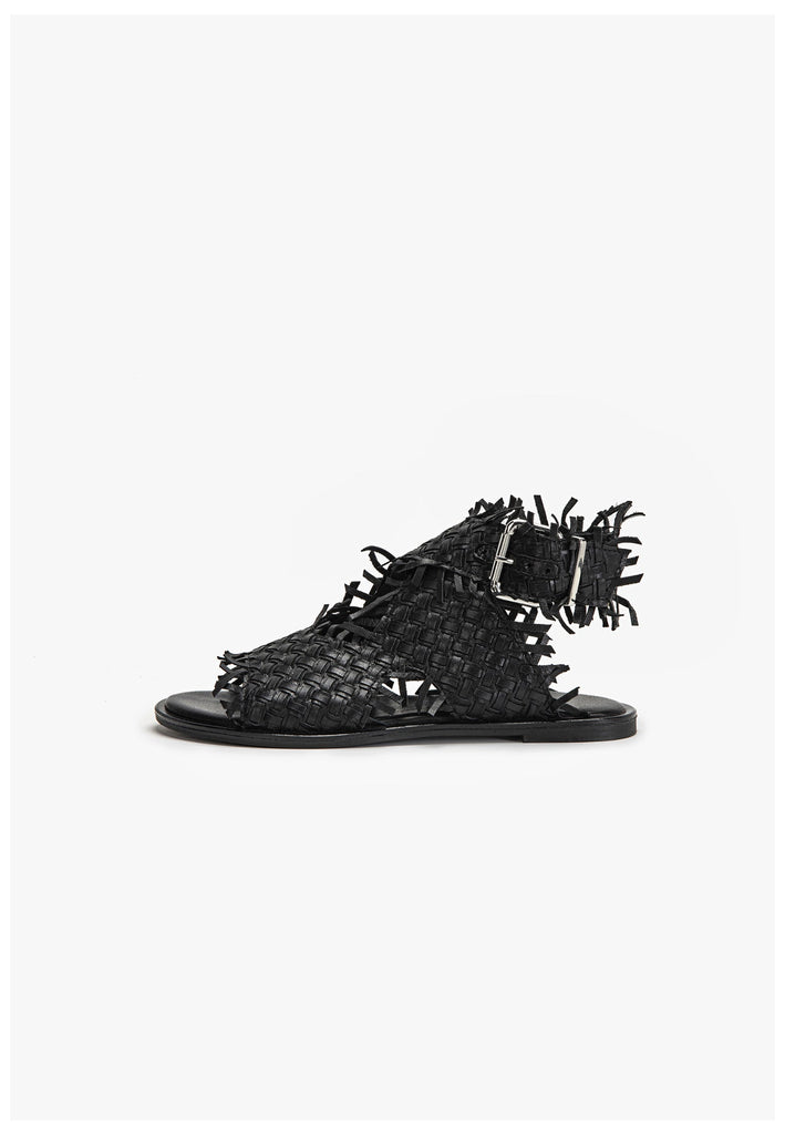 Inuovo Sandalen Leder Schwarz - surf4shoes