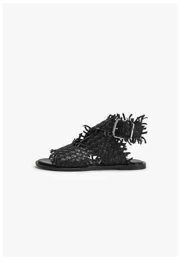 Inuovo Sandalen Leder Schwarz - surf4shoes