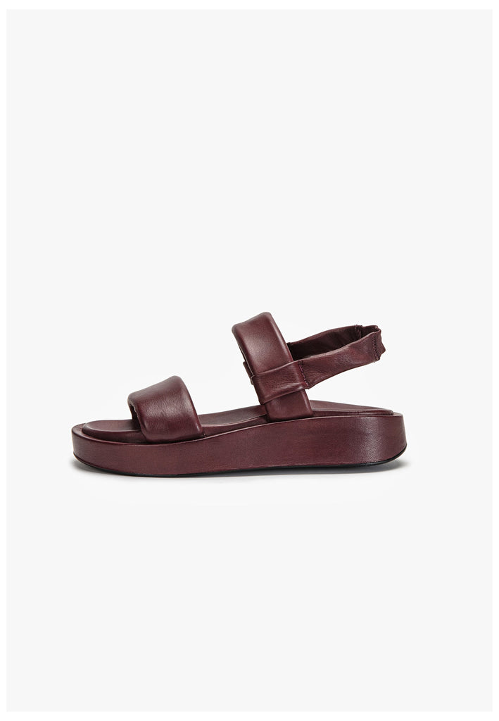 Inuovo Sandalen Leder Dunkelrot - surf4shoes