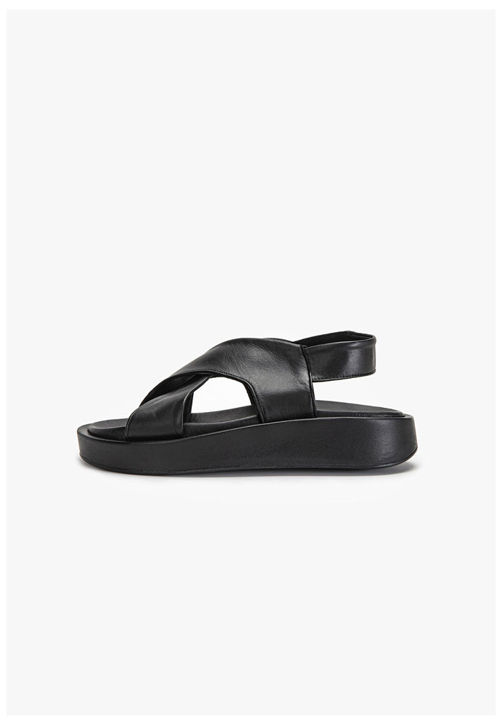 Inuovo Sandalen Leder Schwarz - surf4shoes