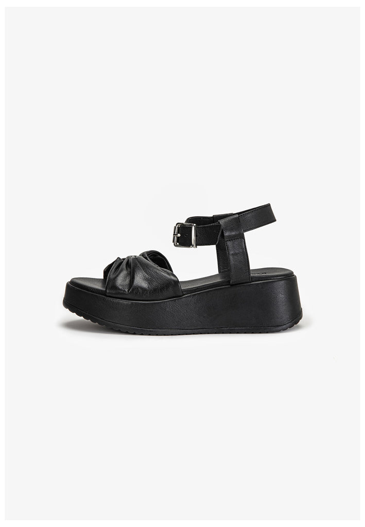 Inuovo Sandalen Leder Schwarz - surf4shoes