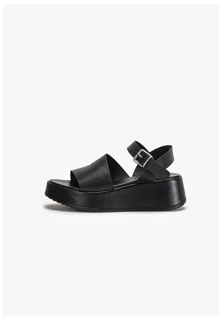 Inuovo Sandalen Leder Schwarz - surf4shoes