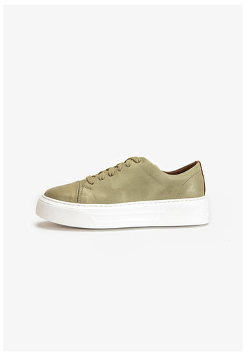 Inuovo Sneaker Leder Olive - surf4shoes