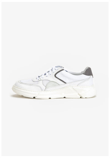 Inuovo Sneaker Leder Weiß/Blau - surf4shoes
