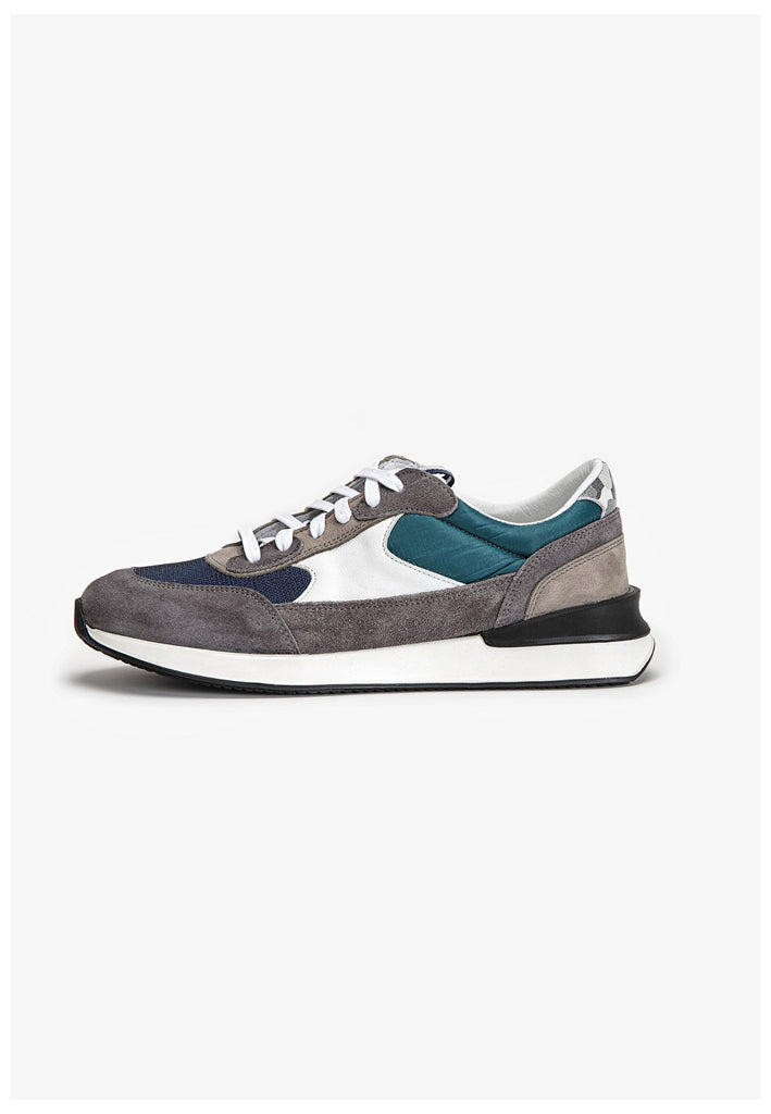Inuovo Sneaker Leder Grau/Blau - surf4shoes