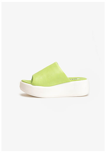 Inuovo Pantoletten Leder Pistachio - surf4shoes