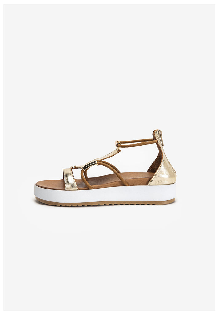 Inuovo Sandalen Leder Gold - surf4shoes