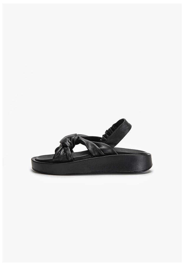 Inuovo Sandalen Leder Schwarz - surf4shoes