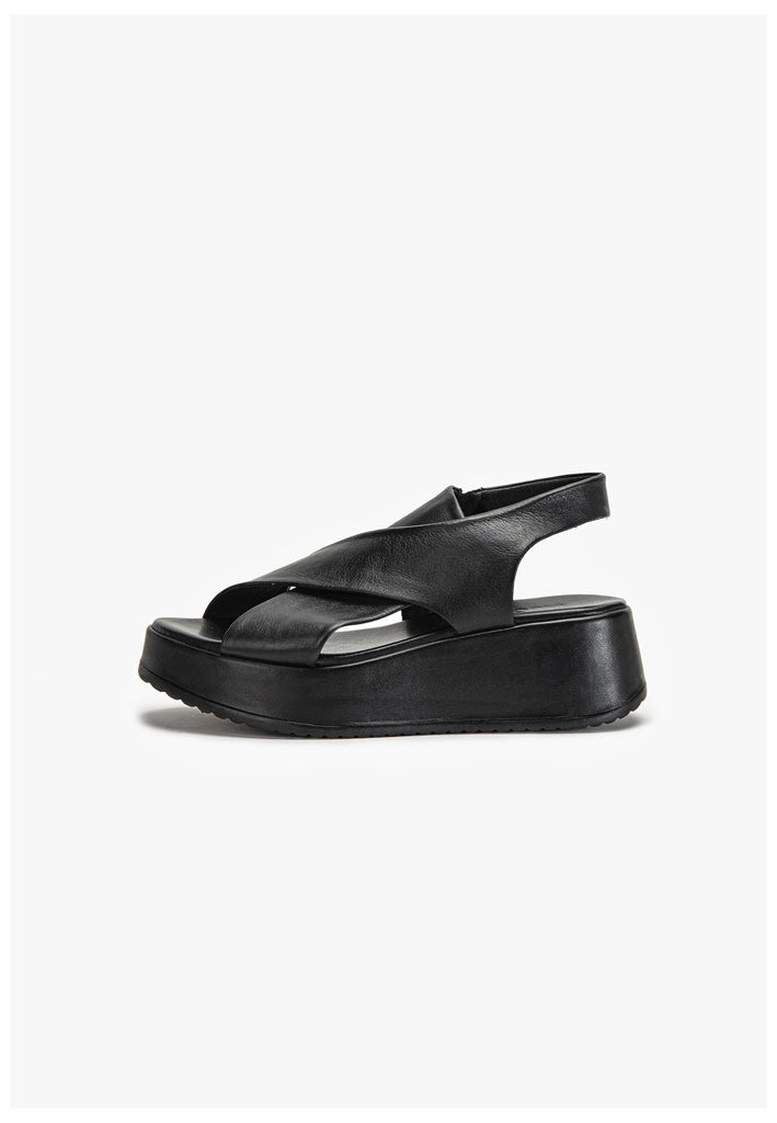 Inuovo Sandalen Leder Schwarz - surf4shoes