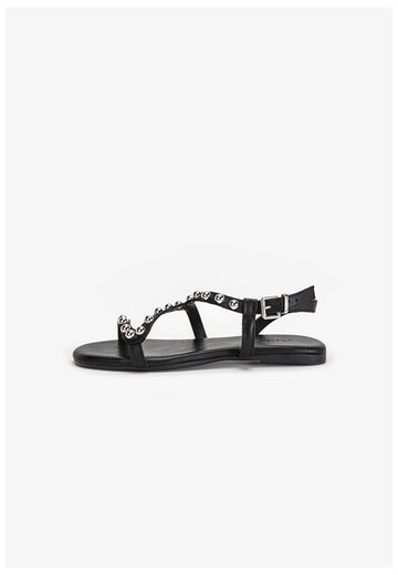 Inuovo Sandalen Leder Schwarz - surf4shoes