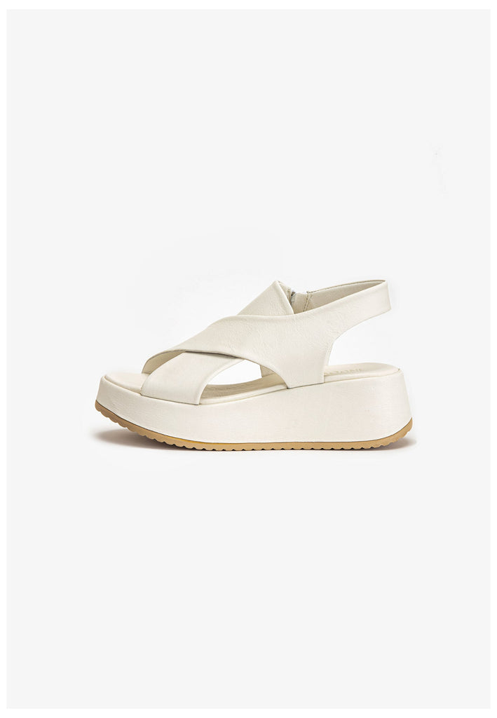 Inuovo Sandalen Leder Creme - surf4shoes