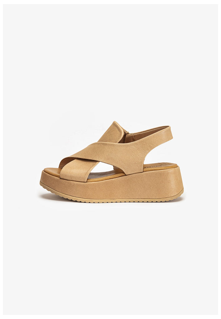Inuovo Sandalen Leder Hellbraun - surf4shoes