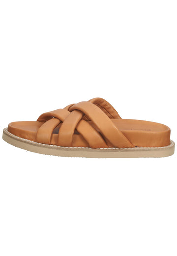 Inuovo Pantoletten Leder Mittelbraun - surf4shoes