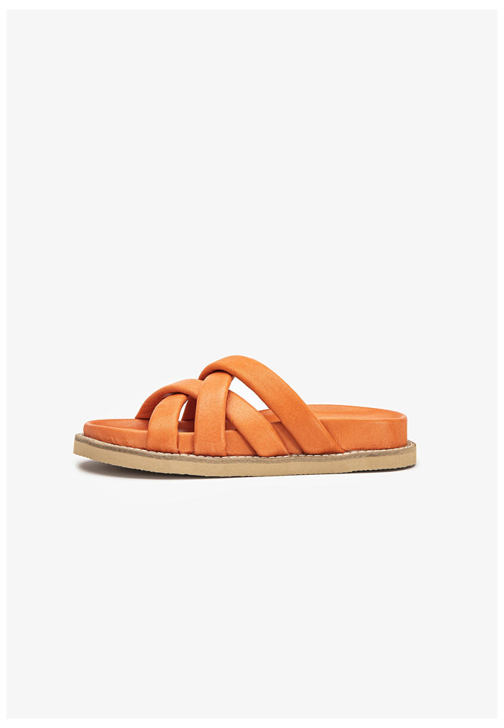 Inuovo Pantoletten Leder Orange - surf4shoes
