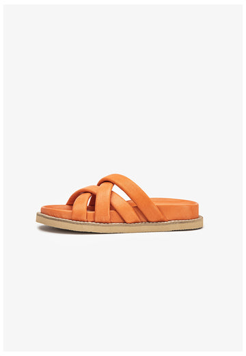 Inuovo Pantoletten Leder Orange - surf4shoes