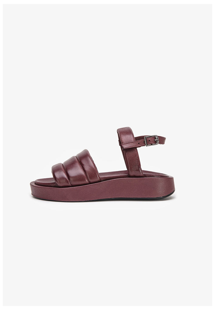 Inuovo Sandalen Leder Dunkelrot - surf4shoes