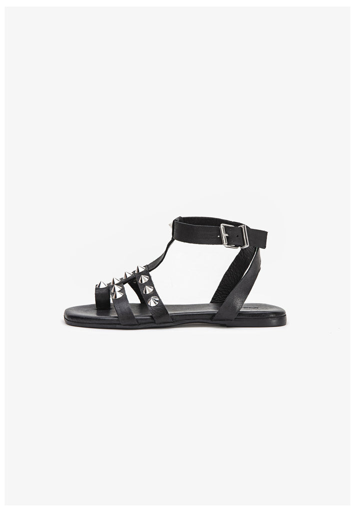 Inuovo Sandalen Leder Schwarz - surf4shoes