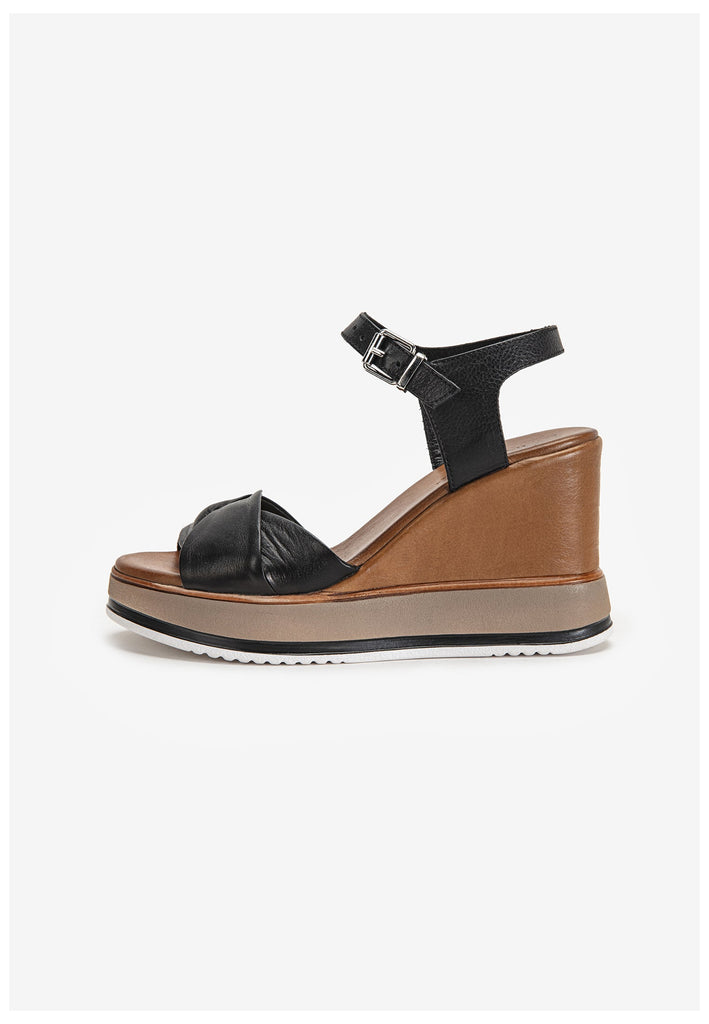 Inuovo Sandalen Leder Schwarz - surf4shoes