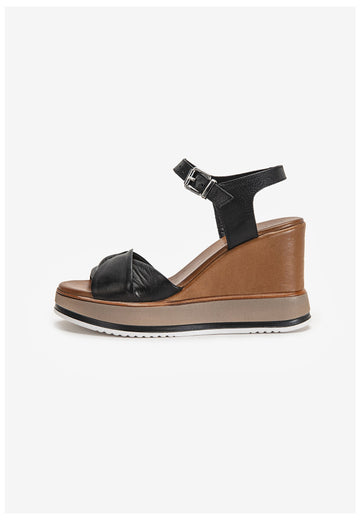 Inuovo Sandalen Leder Schwarz - surf4shoes