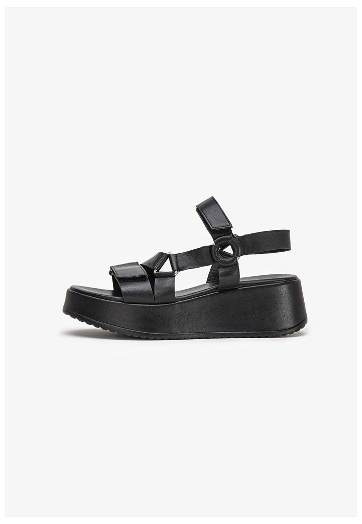 Inuovo Sandalen Glattleder Schwarz - surf4shoes